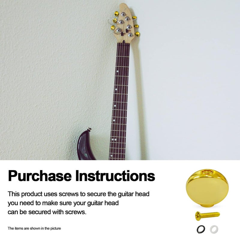 MAXCHEER 6PCS Metal Big Square Shape Guitar Tuning Peg Tuners Machine Head Replacemen Buttons knob Handle Tip (Gold Oval) - Image 5